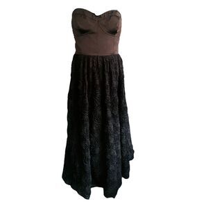 Adrianna Papell Black Princess Ball Gown Evening Gown Dress Size US Womens 14 EU